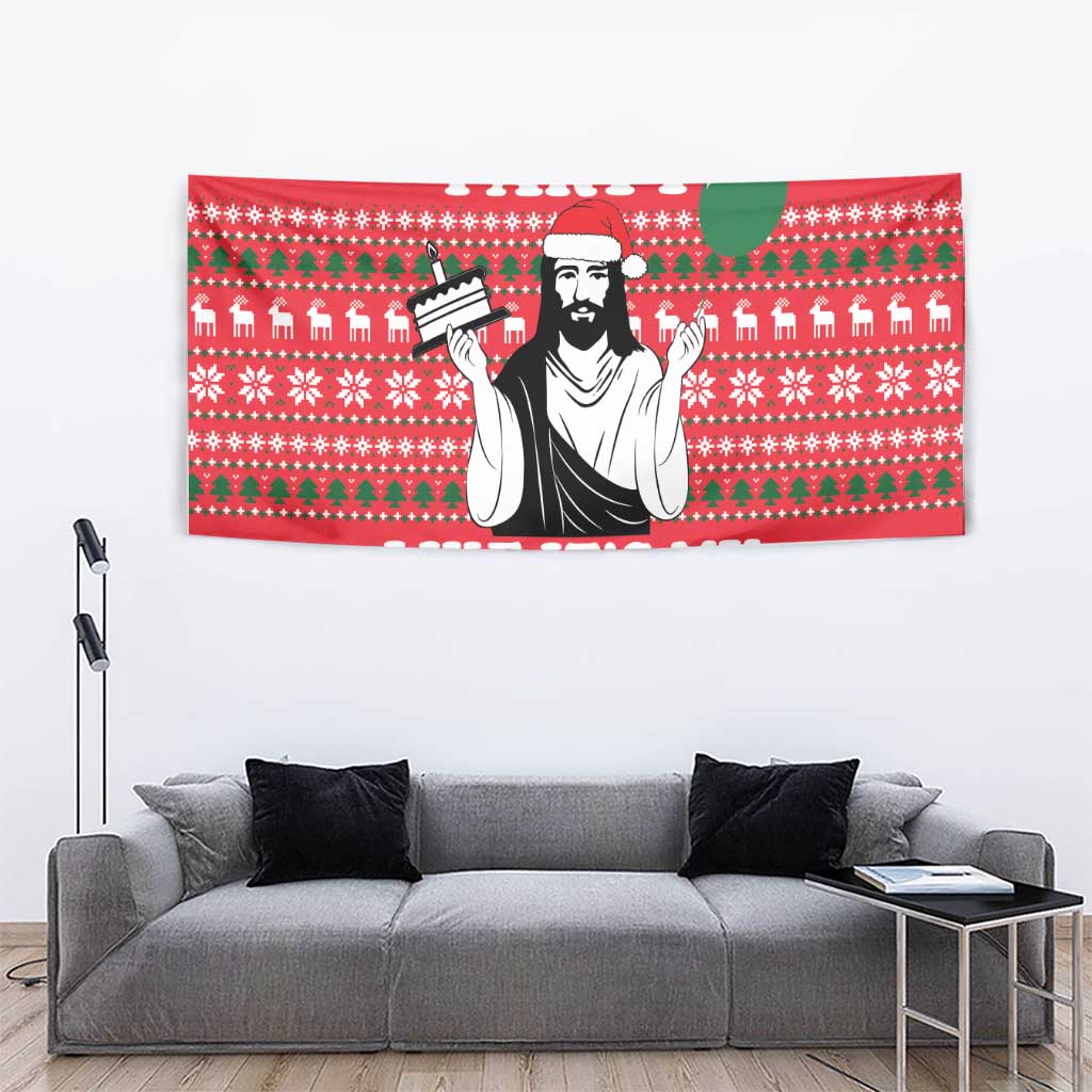 Christian Party Tapestry God Christmas It's My Birthday - Wonder Print Shop