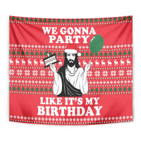 Christian Party Tapestry God Christmas It's My Birthday - Wonder Print Shop