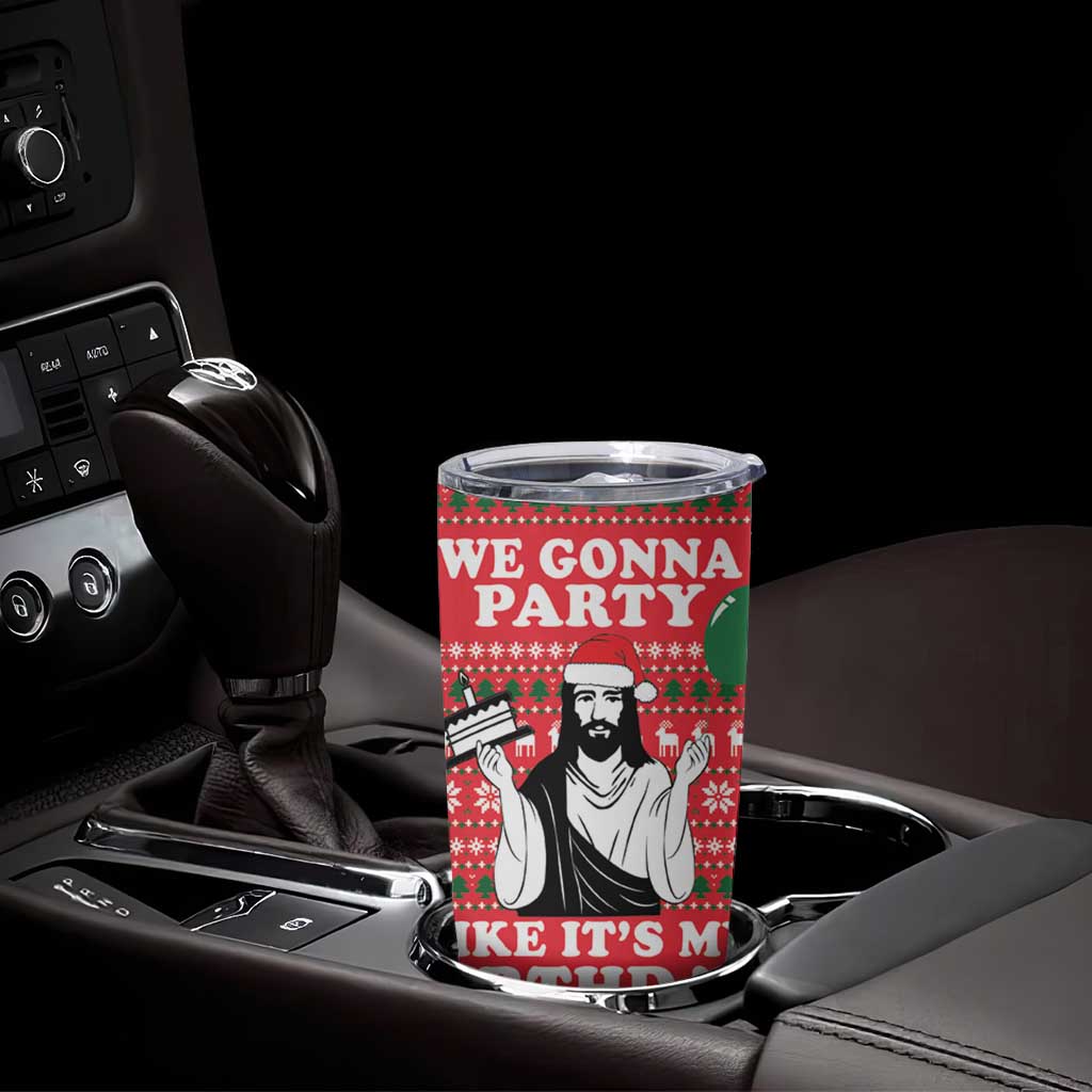 Christian Party Tumbler Cup God Christmas It's My Birthday - Wonder Print Shop
