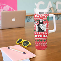 Christian Party Tumbler With Handle God Christmas It's My Birthday - Wonder Print Shop