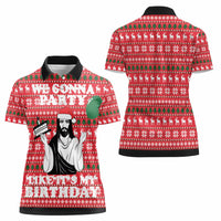 Christian Party Women Polo Shirt God Christmas It's My Birthday - Wonder Print Shop
