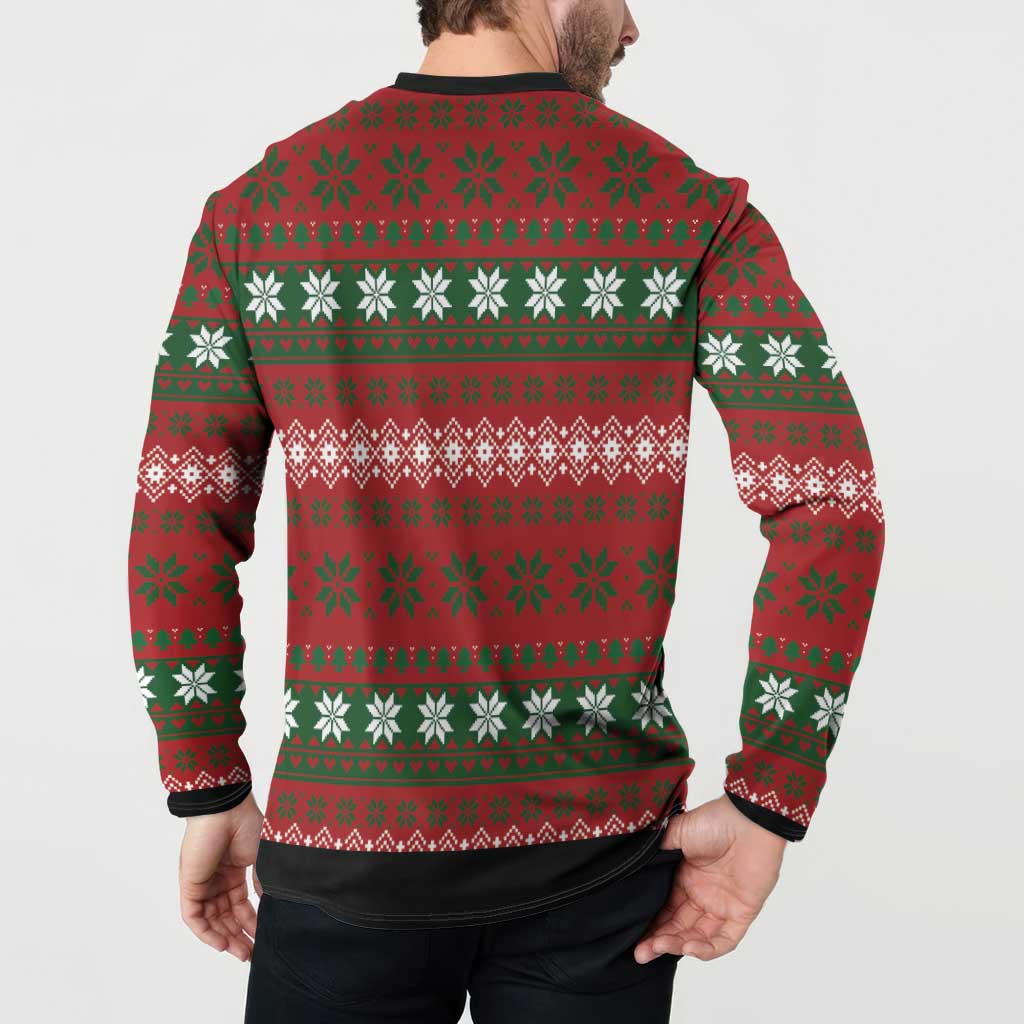 Bulldog Snacks Christmas Button Sweatshirt They Know You Have Snacks - Wonder Print Shop