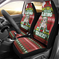 Bulldog Snacks Christmas Car Seat Cover They Know You Have Snacks - Wonder Print Shop