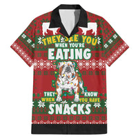 Bulldog Snacks Christmas Family Matching Mermaid Dress and Hawaiian Shirt They Know You Have Snacks - Wonder Print Shop