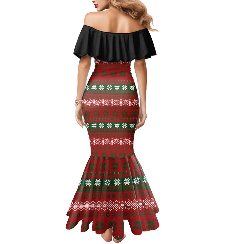 Bulldog Snacks Christmas Family Matching Mermaid Dress and Hawaiian Shirt They Know You Have Snacks - Wonder Print Shop