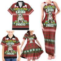 Bulldog Snacks Christmas Family Matching Tank Maxi Dress and Hawaiian Shirt They Know You Have Snacks - Wonder Print Shop