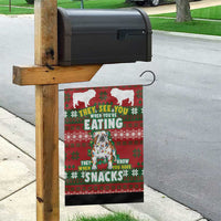 Bulldog Snacks Christmas Garden Flag They Know You Have Snacks - Wonder Print Shop