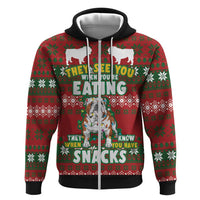 Bulldog Snacks Christmas Hoodie They Know You Have Snacks - Wonder Print Shop