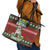 Bulldog Snacks Christmas Leather Tote Bag They Know You Have Snacks - Wonder Print Shop