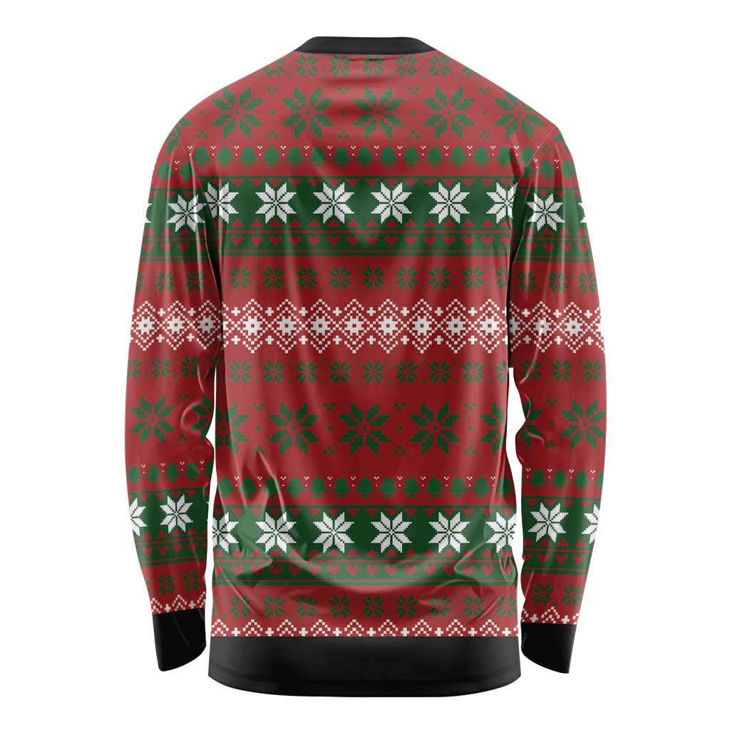 Bulldog Snacks Christmas Long Sleeve Shirt They Know You Have Snacks - Wonder Print Shop