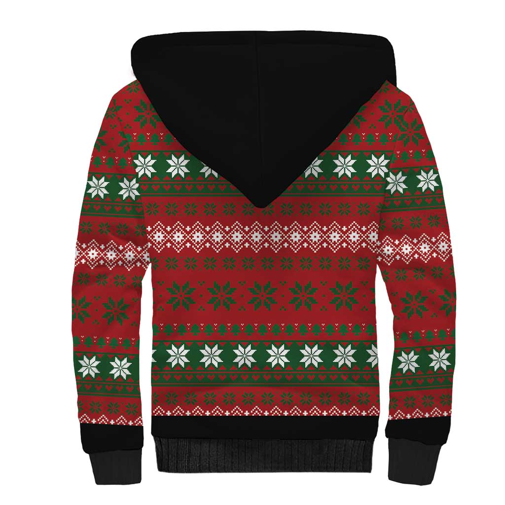 Bulldog Snacks Christmas Sherpa Hoodie They Know You Have Snacks - Wonder Print Shop