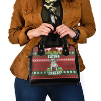 Bulldog Snacks Christmas Shoulder Handbag They Know You Have Snacks