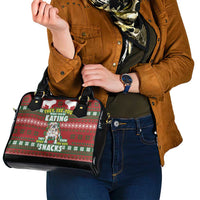 Bulldog Snacks Christmas Shoulder Handbag They Know You Have Snacks