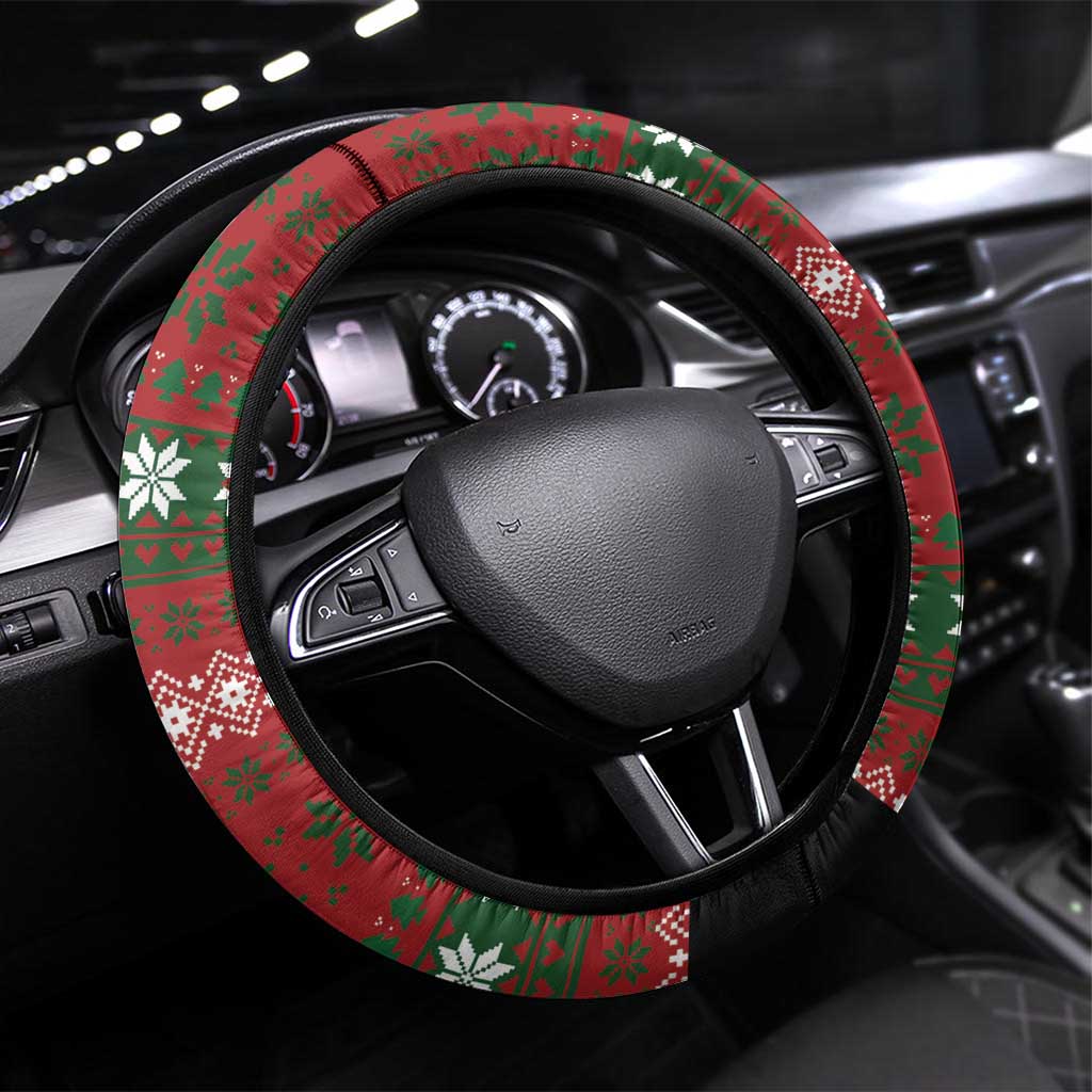 Bulldog Snacks Christmas Steering Wheel Cover They Know You Have Snacks - Wonder Print Shop