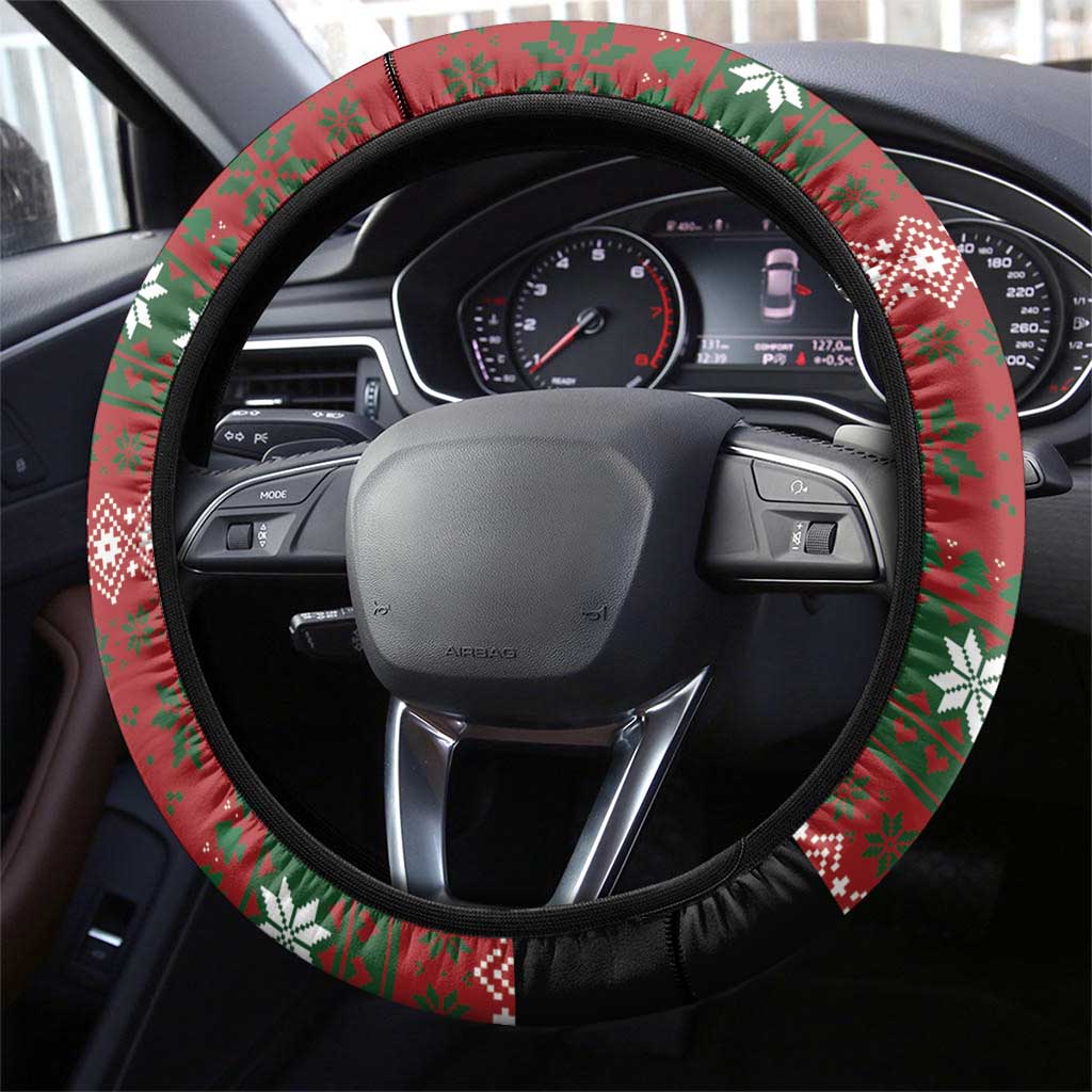 Bulldog Snacks Christmas Steering Wheel Cover They Know You Have Snacks - Wonder Print Shop
