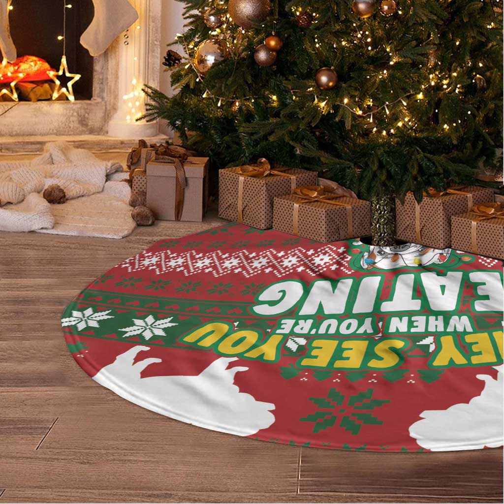 Bulldog Snacks Christmas Tree Skirt They Know You Have Snacks - Wonder Print Shop