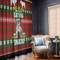 Bulldog Snacks Christmas Window Curtain They Know You Have Snacks - Wonder Print Shop