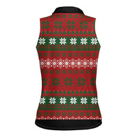 Bulldog Snacks Christmas Women Sleeveless Polo Shirt They Know You Have Snacks - Wonder Print Shop