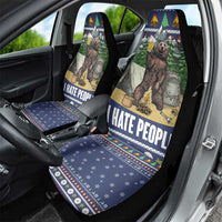 Bear Christmas Car Seat Cover Camping I Hate People - Wonder Print Shop