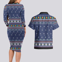Bear Christmas Couples Matching Long Sleeve Bodycon Dress and Hawaiian Shirt Camping I Hate People - Wonder Print Shop
