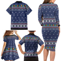 Bear Christmas Family Matching Long Sleeve Bodycon Dress and Hawaiian Shirt Camping I Hate People - Wonder Print Shop