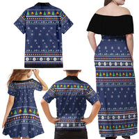 Bear Christmas Family Matching Off Shoulder Maxi Dress and Hawaiian Shirt Camping I Hate People - Wonder Print Shop
