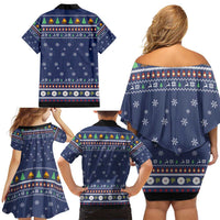 Bear Christmas Family Matching Off Shoulder Short Dress and Hawaiian Shirt Camping I Hate People - Wonder Print Shop
