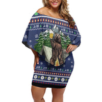 Bear Christmas Family Matching Off Shoulder Short Dress and Hawaiian Shirt Camping I Hate People - Wonder Print Shop