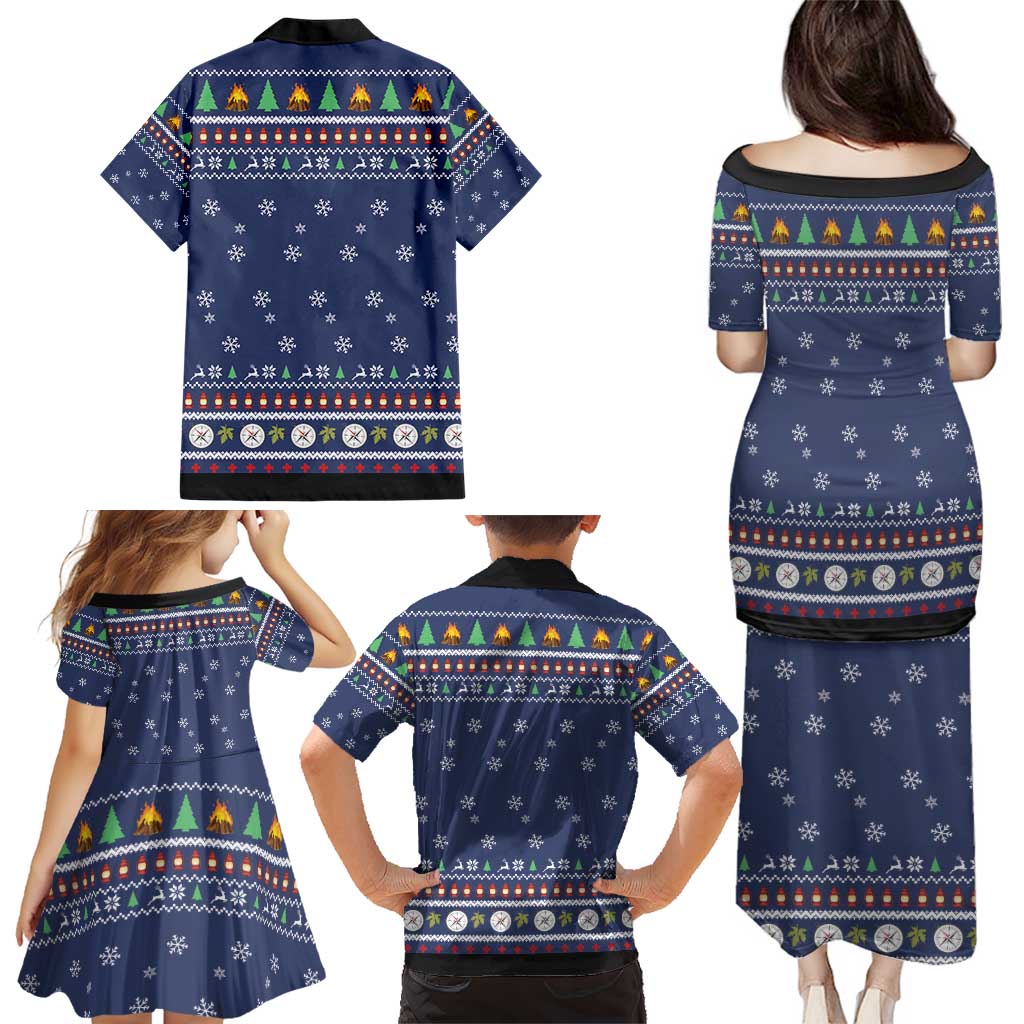 Bear Christmas Family Matching Puletasi and Hawaiian Shirt Camping I Hate People - Wonder Print Shop
