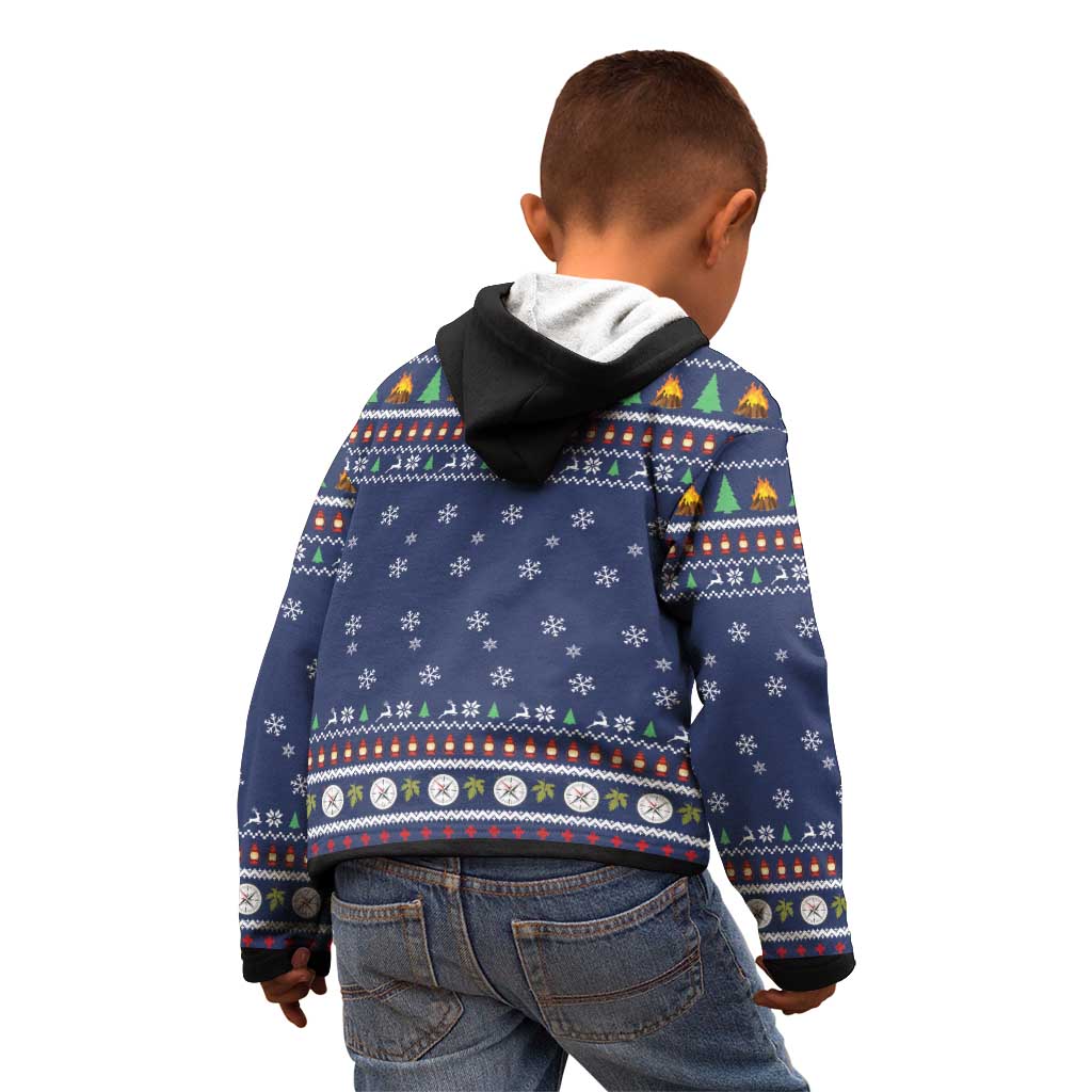 Bear Christmas Kid Hoodie Camping I Hate People - Wonder Print Shop
