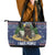 Bear Christmas Leather Tote Bag Camping I Hate People - Wonder Print Shop