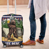 Bear Christmas Luggage Cover Camping I Hate People - Wonder Print Shop