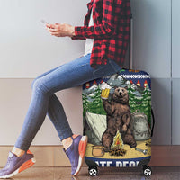 Bear Christmas Luggage Cover Camping I Hate People - Wonder Print Shop