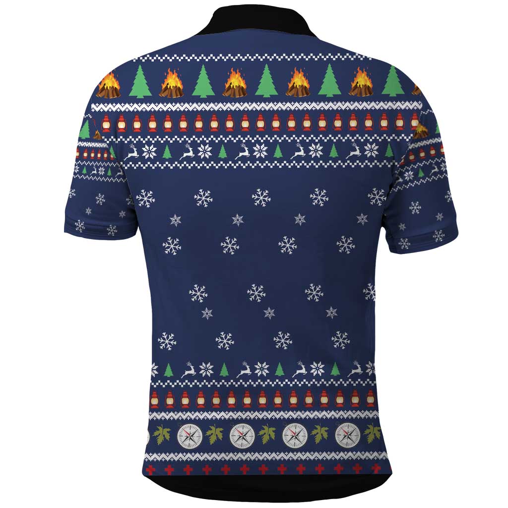 Bear Christmas Polo Shirt Camping I Hate People - Wonder Print Shop