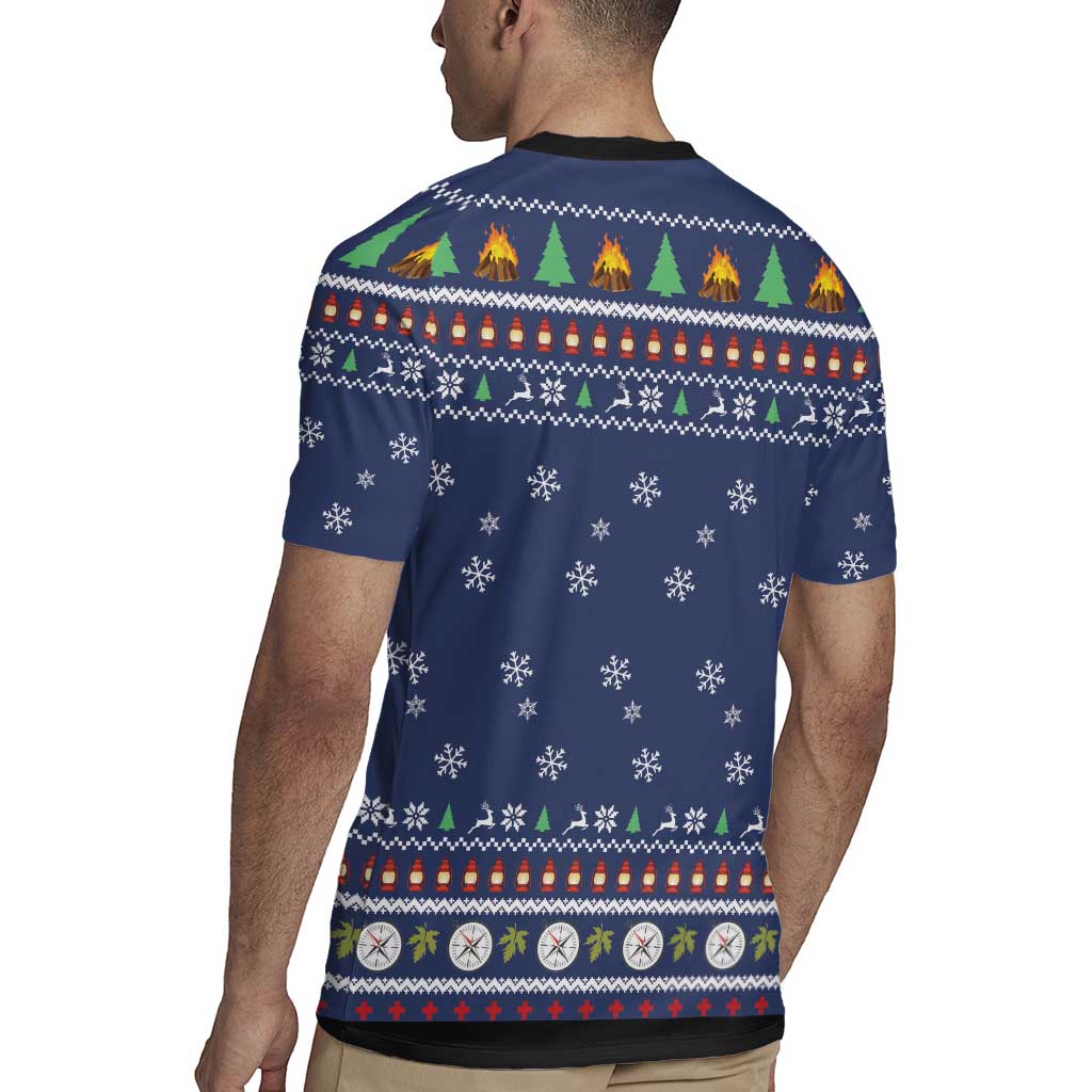 Bear Christmas Rugby Jersey Camping I Hate People - Wonder Print Shop