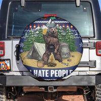 Bear Christmas Spare Tire Cover Camping I Hate People - Wonder Print Shop