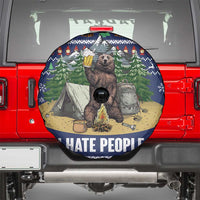 Bear Christmas Spare Tire Cover Camping I Hate People - Wonder Print Shop