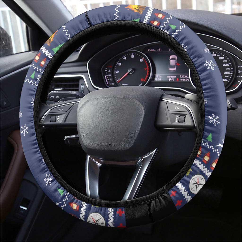 Bear Christmas Steering Wheel Cover Camping I Hate People - Wonder Print Shop