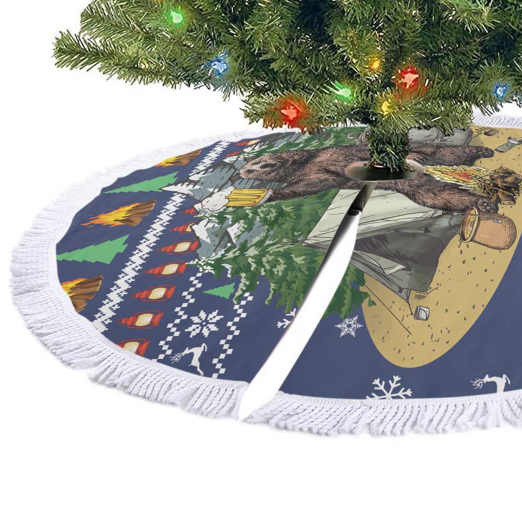 Bear Christmas Tree Skirt Camping I Hate People - Wonder Print Shop
