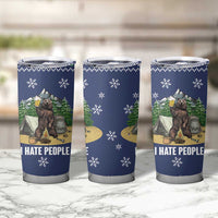 Bear Christmas Tumbler Cup Camping I Hate People - Wonder Print Shop