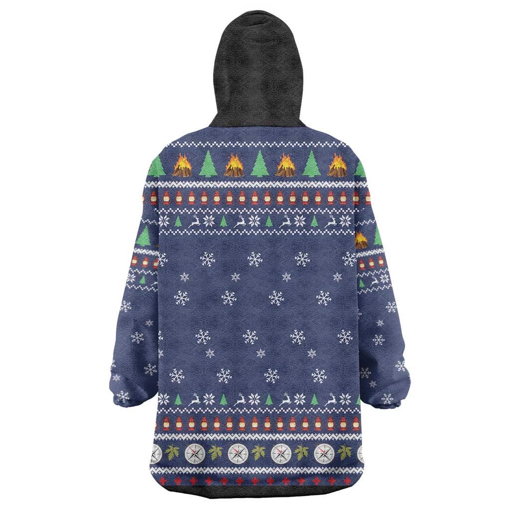 Bear Christmas Wearable Blanket Hoodie Camping I Hate People - Wonder Print Shop