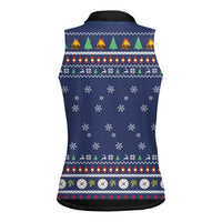 Bear Christmas Women Sleeveless Polo Shirt Camping I Hate People - Wonder Print Shop