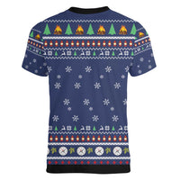 Bear Christmas Women V-Neck T-Shirt Camping I Hate People - Wonder Print Shop