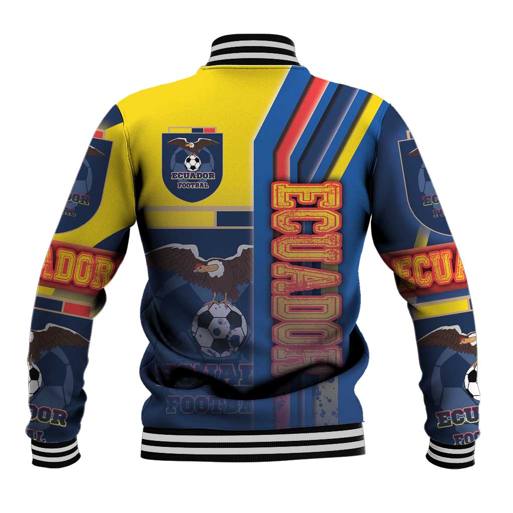 Ecuador Football Baseball Jacket La Tricolor Soccer - Road To Champion - Wonder Print Shop