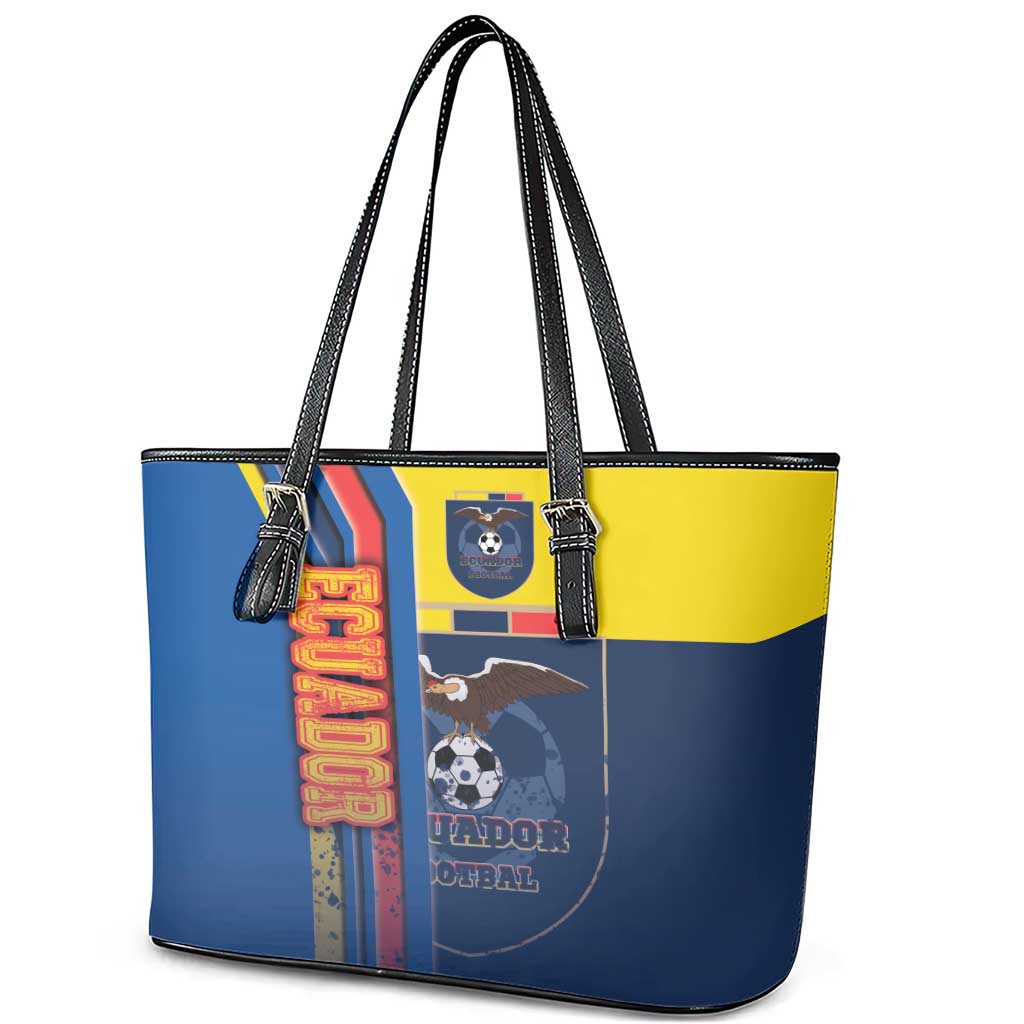 Ecuador Football Leather Tote Bag La Tricolor Soccer - Road To Champion - Wonder Print Shop