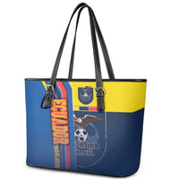 Ecuador Football Leather Tote Bag La Tricolor Soccer - Road To Champion - Wonder Print Shop