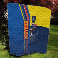 Ecuador Football Quilt La Tricolor Soccer - Road To Champion - Wonder Print Shop