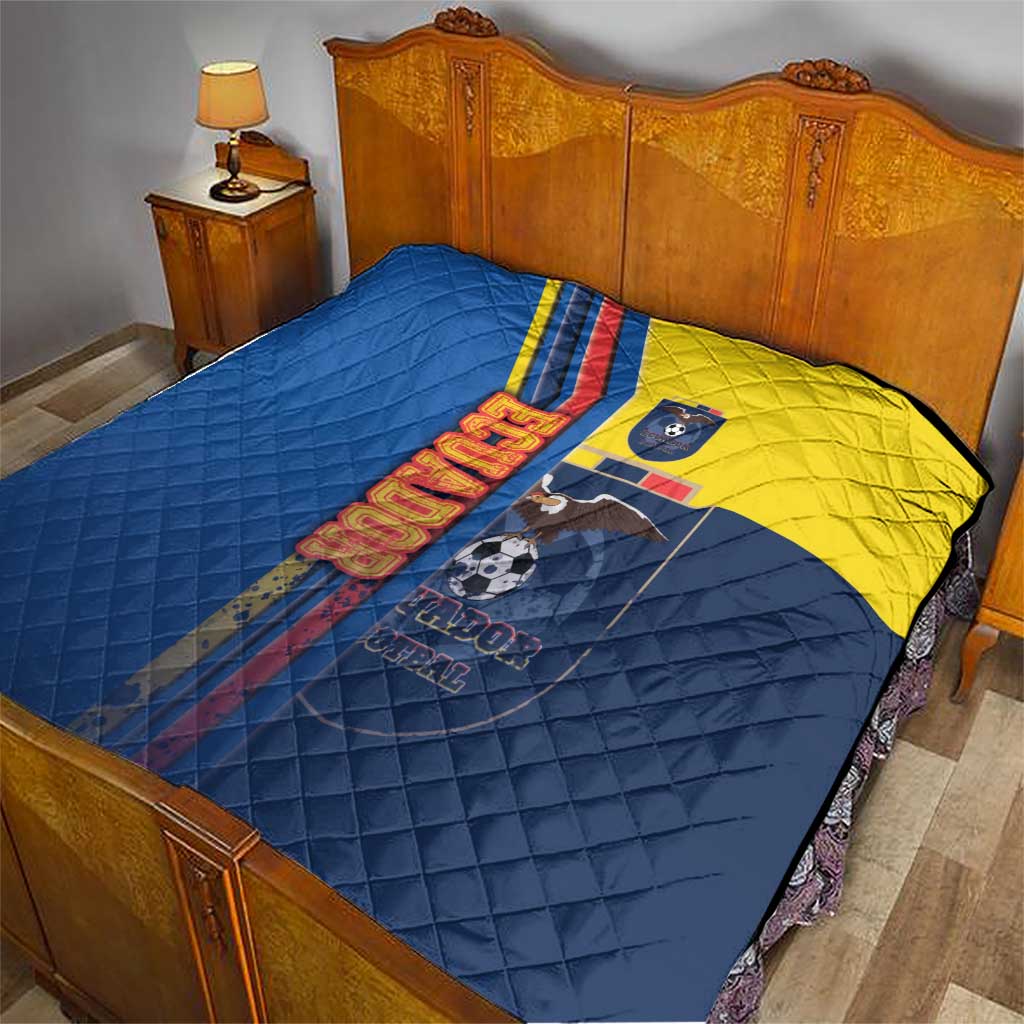Ecuador Football Quilt La Tricolor Soccer - Road To Champion - Wonder Print Shop