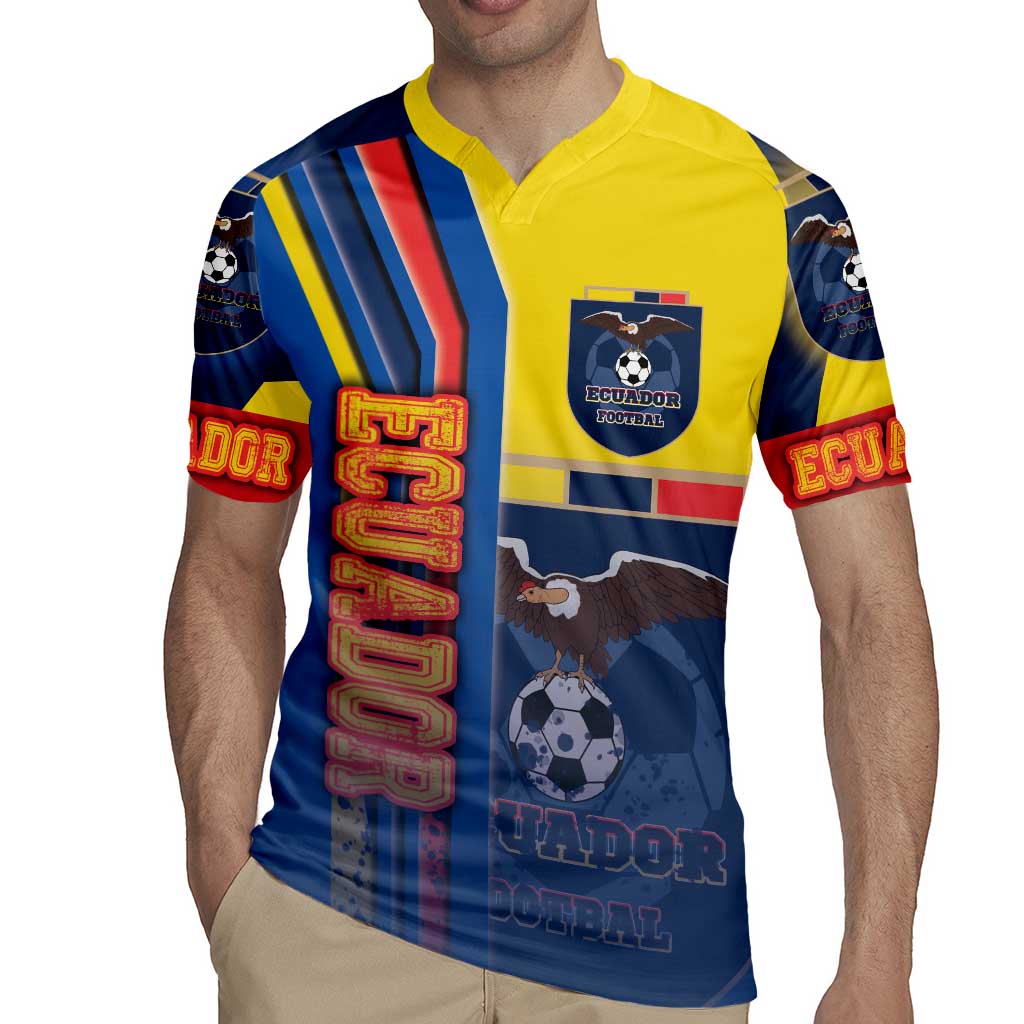 Ecuador Football Rugby Jersey La Tricolor Soccer - Road To Champion - Wonder Print Shop