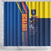 Ecuador Football Shower Curtain La Tricolor Soccer - Road To Champion